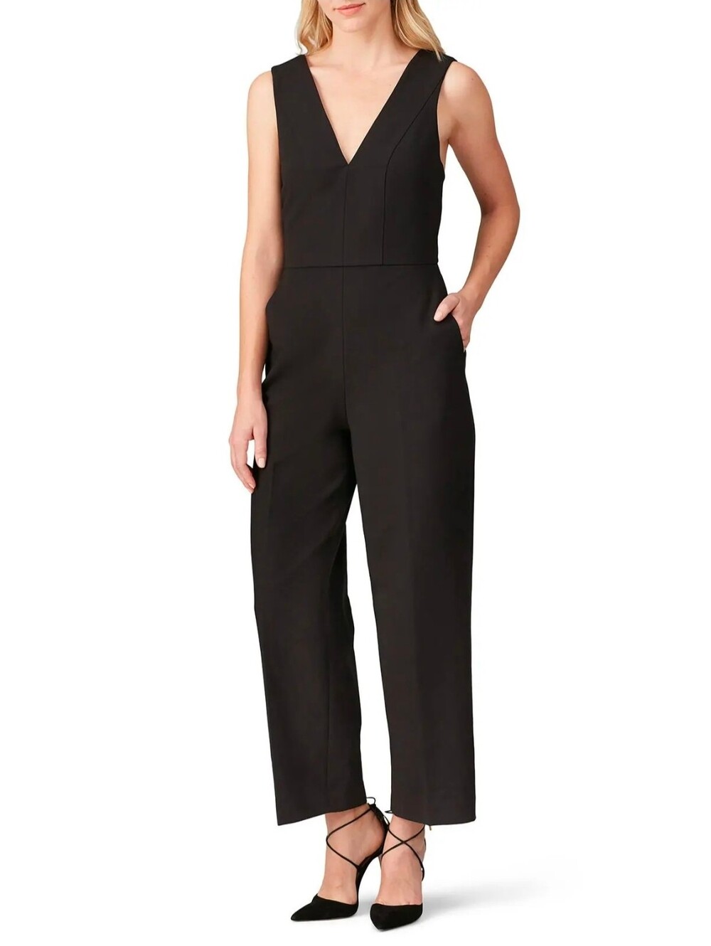 Club Monaco Black Day To Night Jumpsuit Size 6 NWT